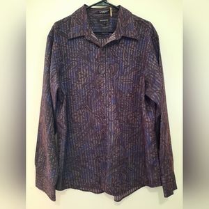 Brandini Long Sleve Button Down Dress Shirt (Men's XL)
